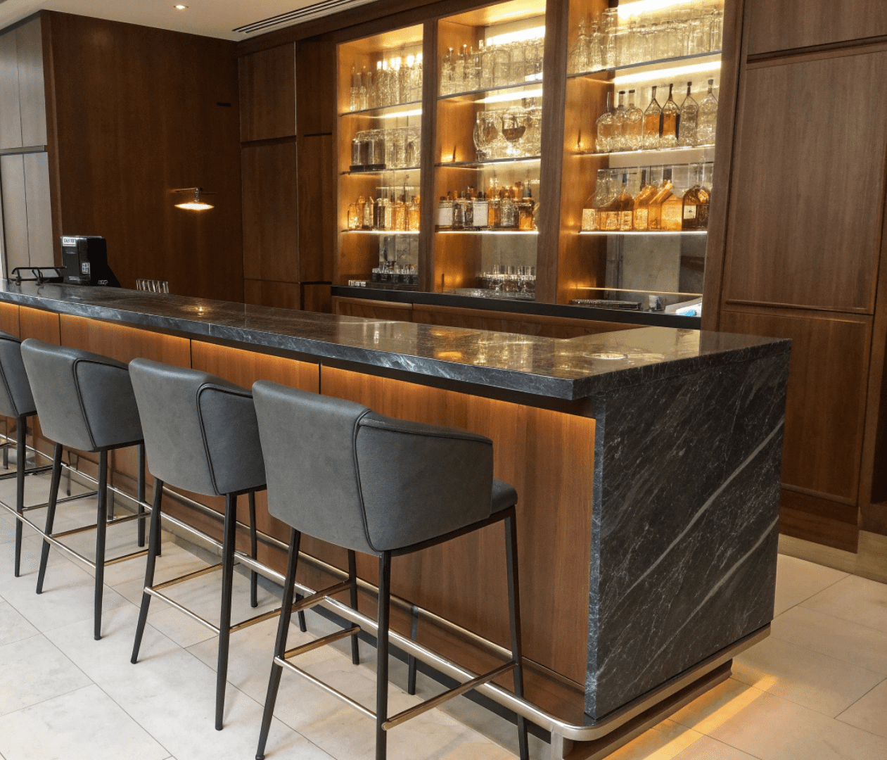 Custom wet bar basement Oshawa