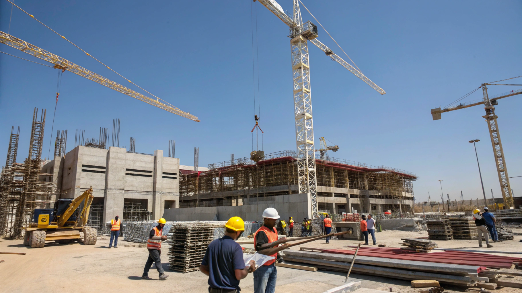 Commercial construction site