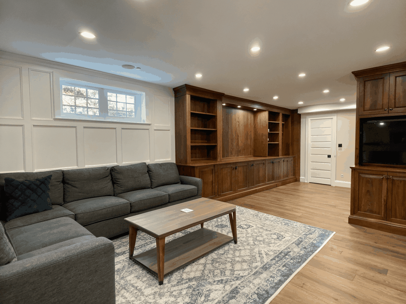 Finished legal basement apartment interior