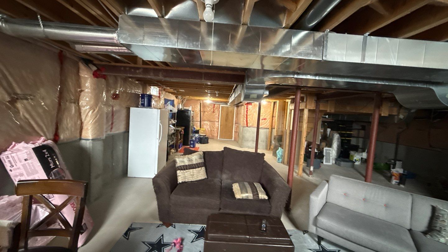Original basement before renovation, view 7