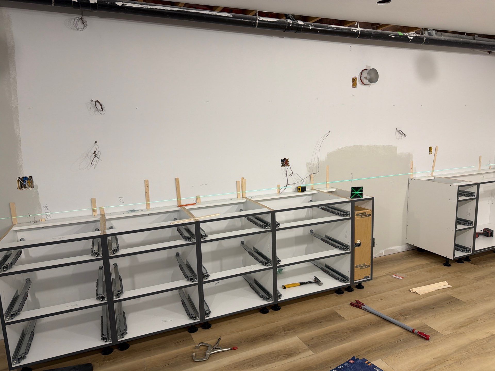 Drywall and finishing stage