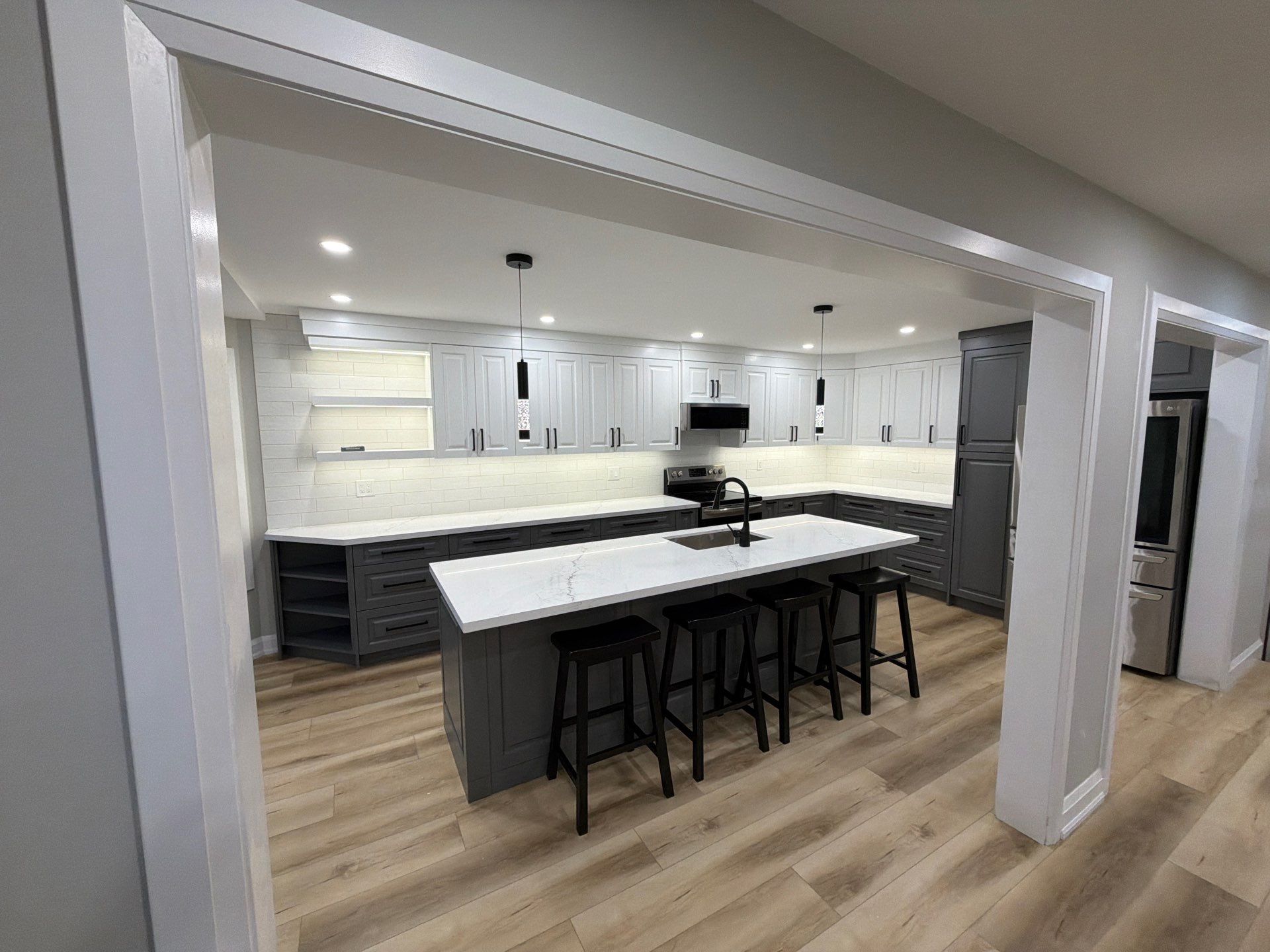 Finished kitchen detail, view 12