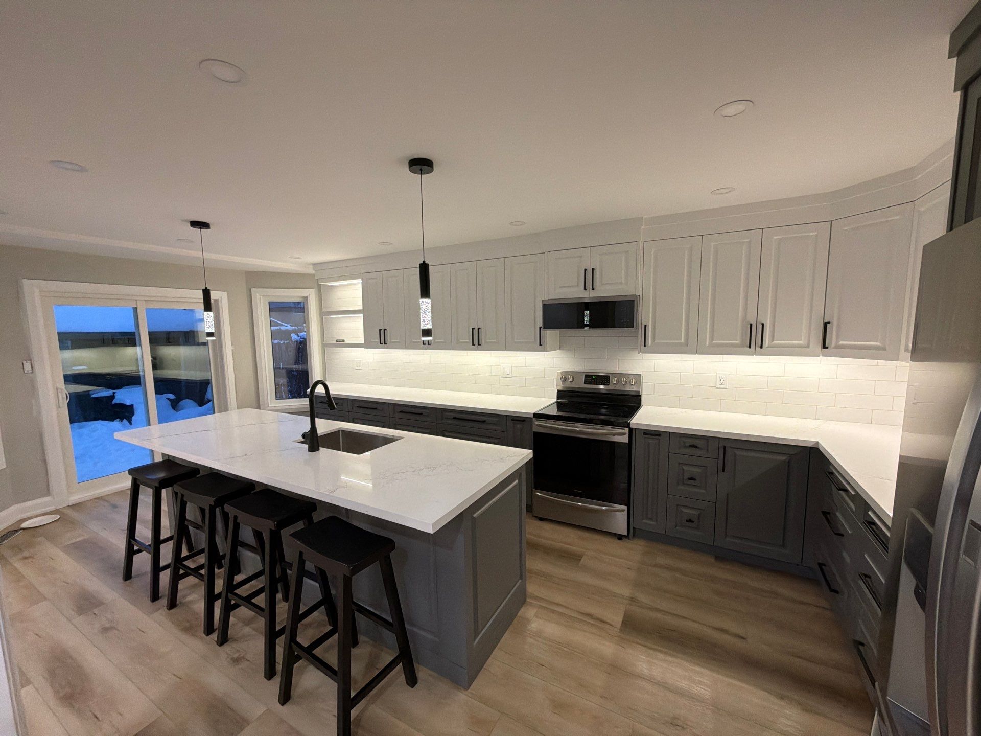 Finished kitchen, view 7