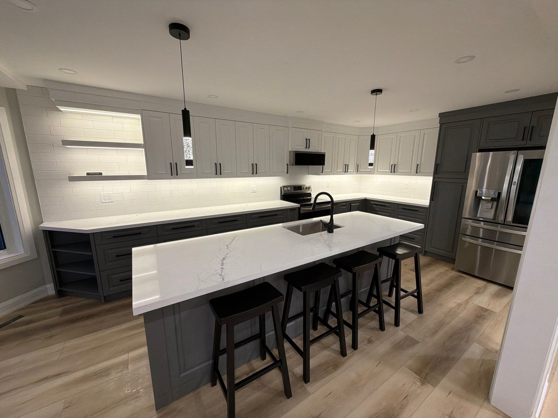 Finished kitchen, view 6