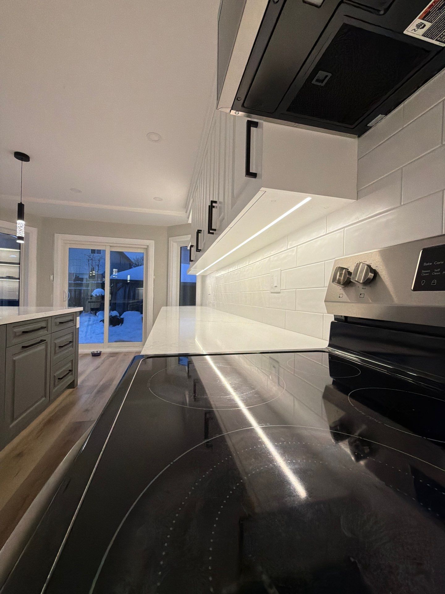 Finished kitchen, view 2