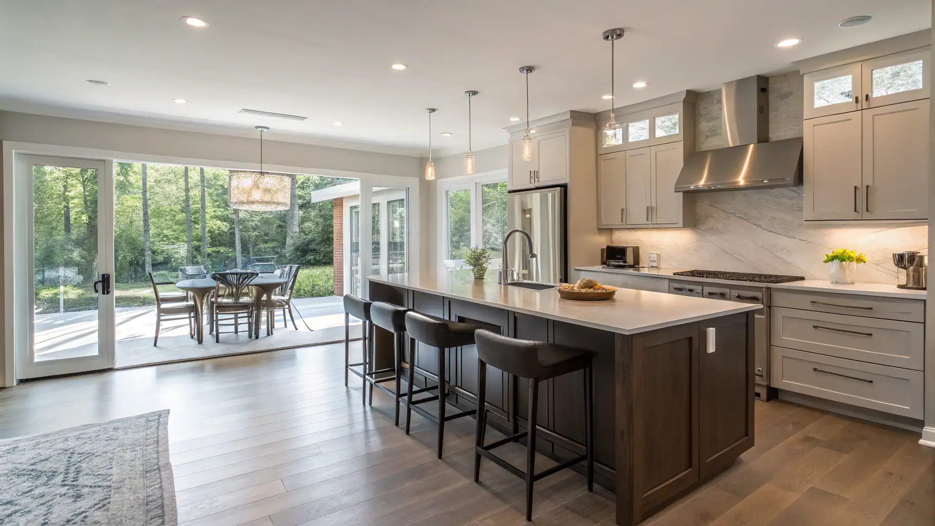 Finished in-law suite kitchen in a legal basement apartment in Durham Region