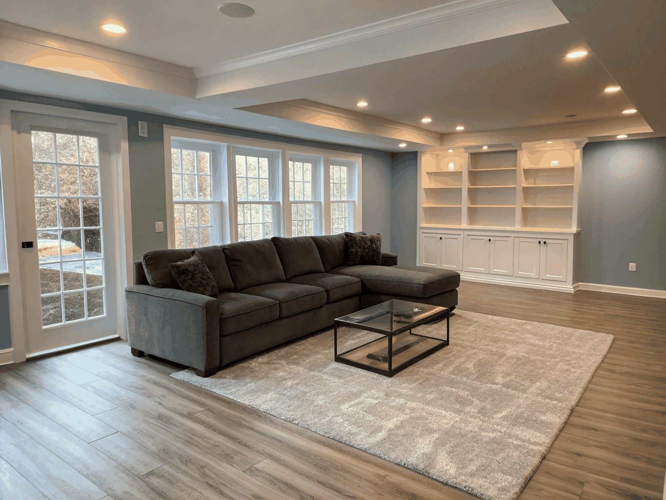 Open concept recreational basement Durham Region