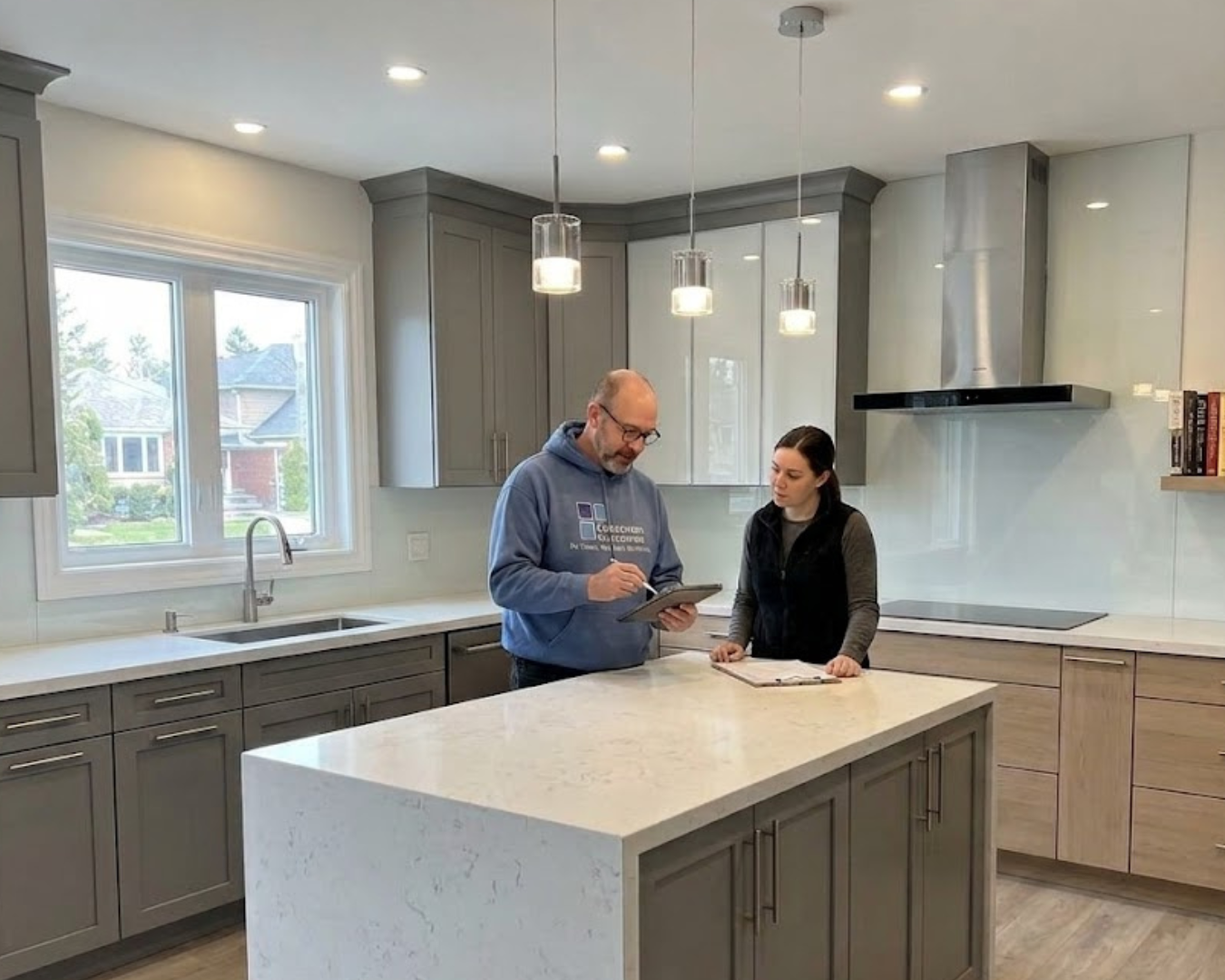 Client walkthrough at project handover