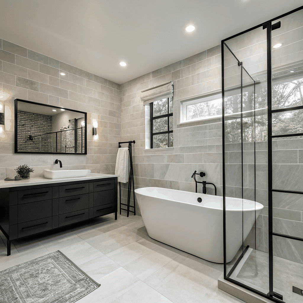 Basement bathroom finish Durham Region