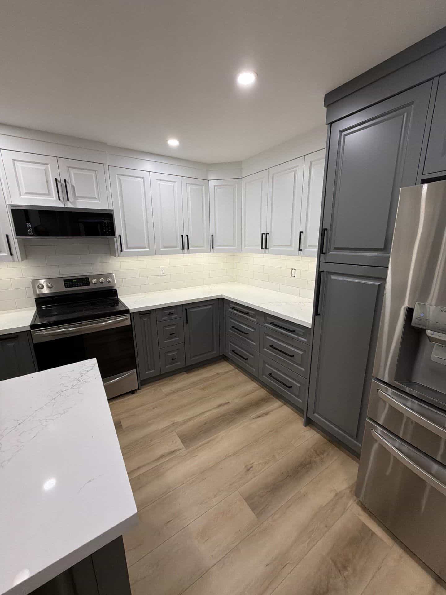 Modern kitchen remodel detail