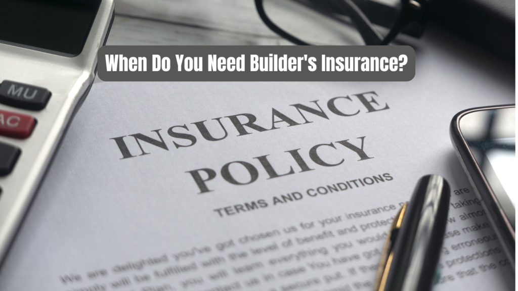Insurance policy with glasses and pen on a desk — when you need builder's insurance for a renovation in Ontario