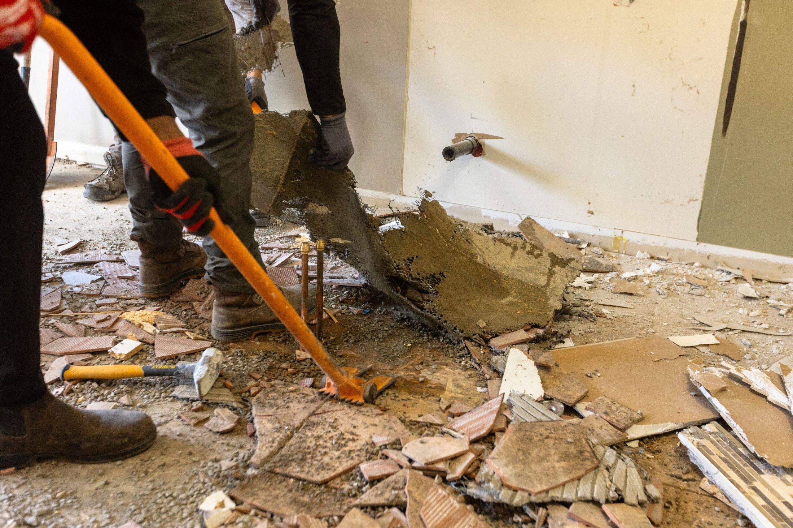Clean demolition site HEPA containment