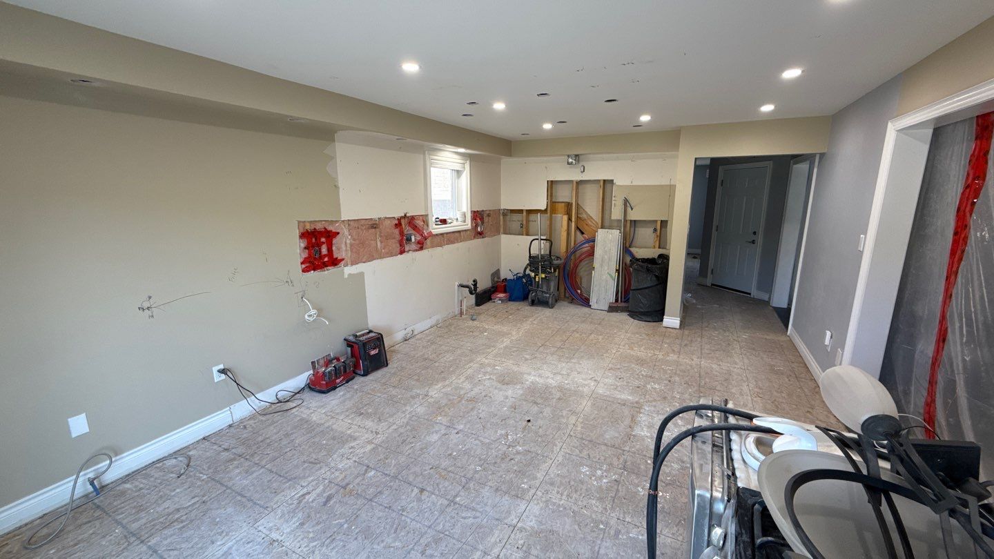 Framing and rough-in stage, view 12