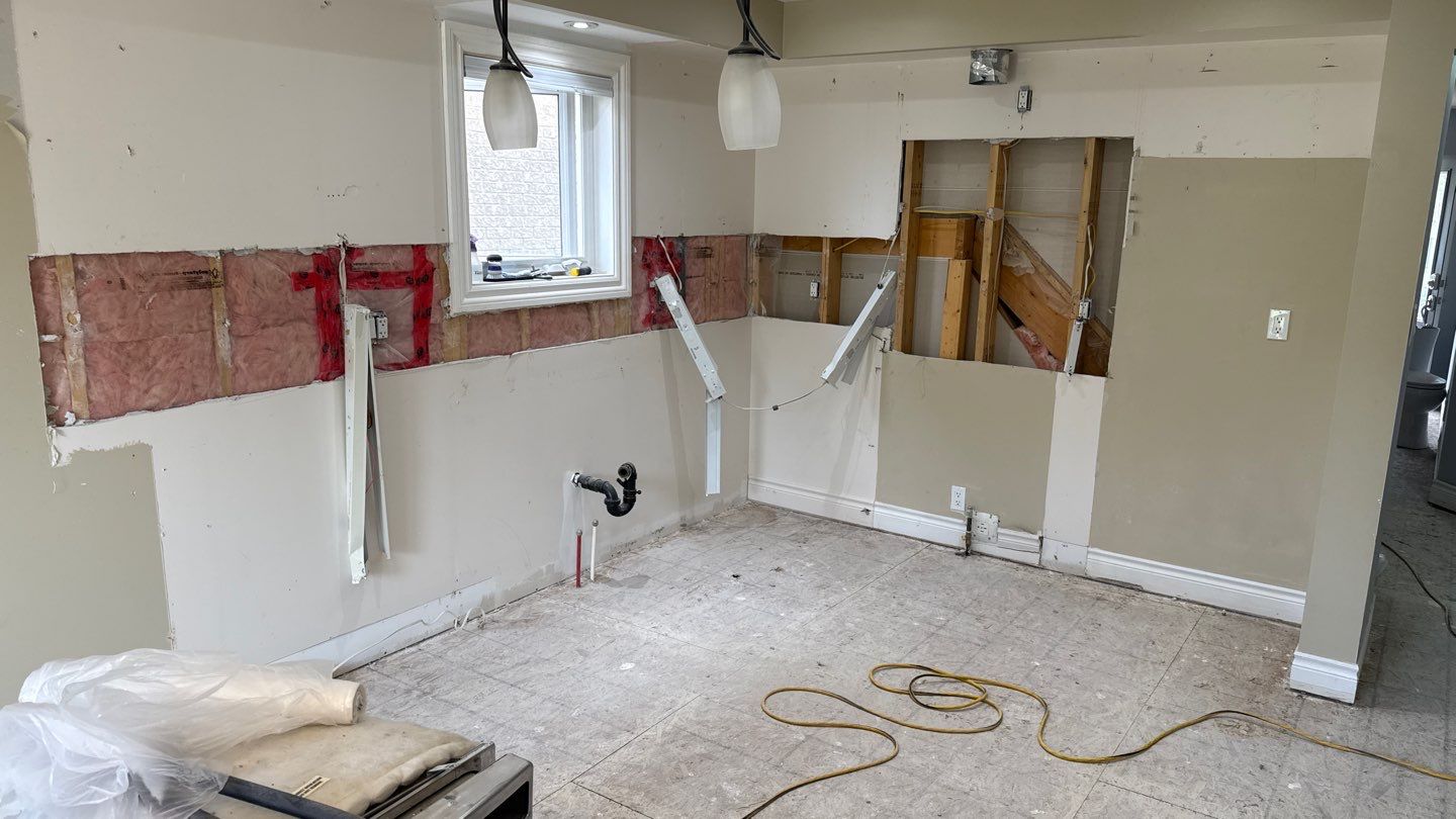 Framing and rough-in stage, view 11