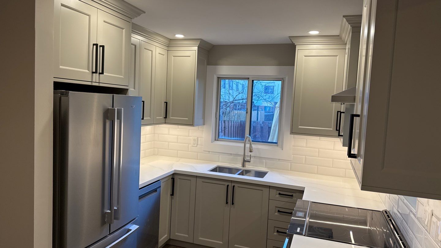 After — finished Oshawa condo kitchen
