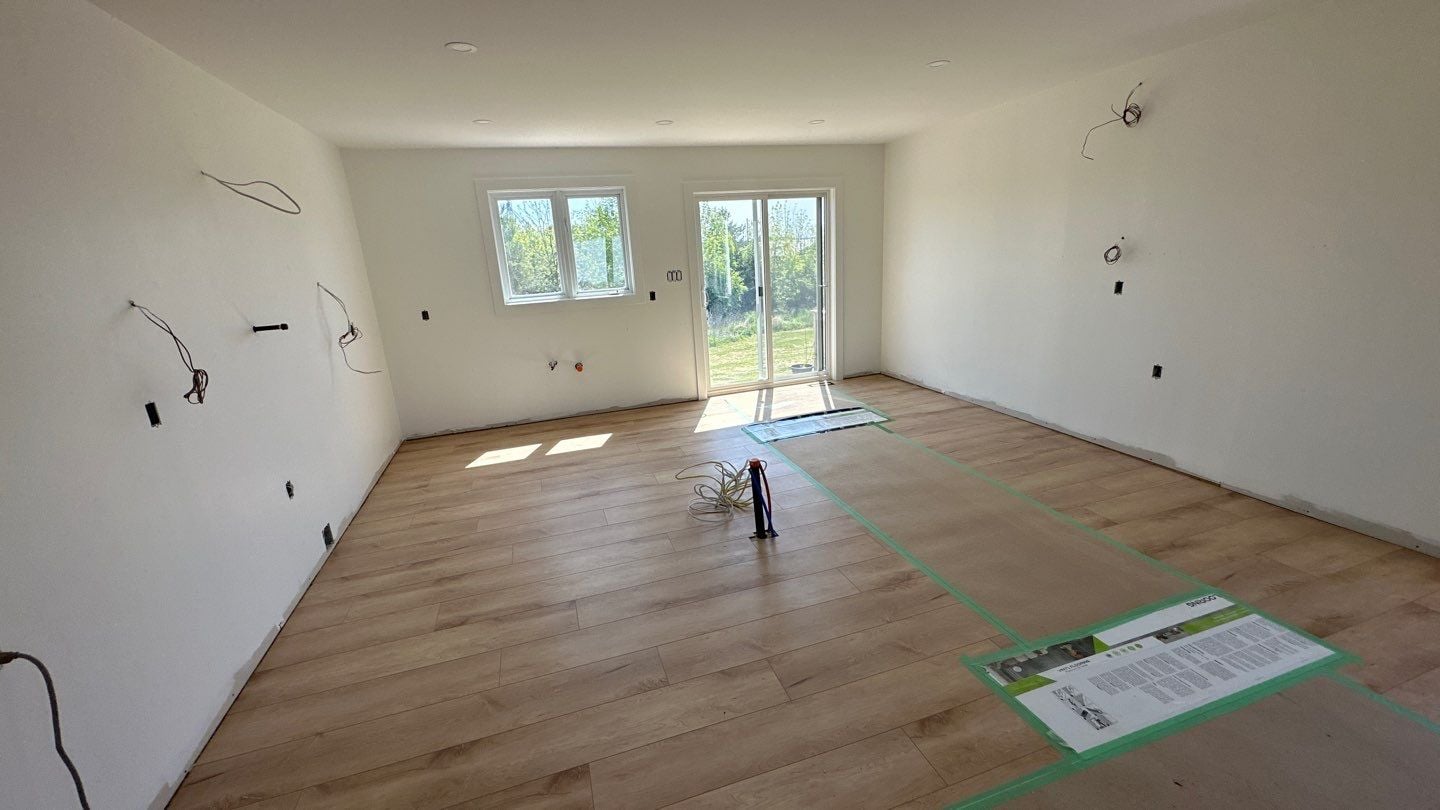 Clean-slate kitchen space prior to install