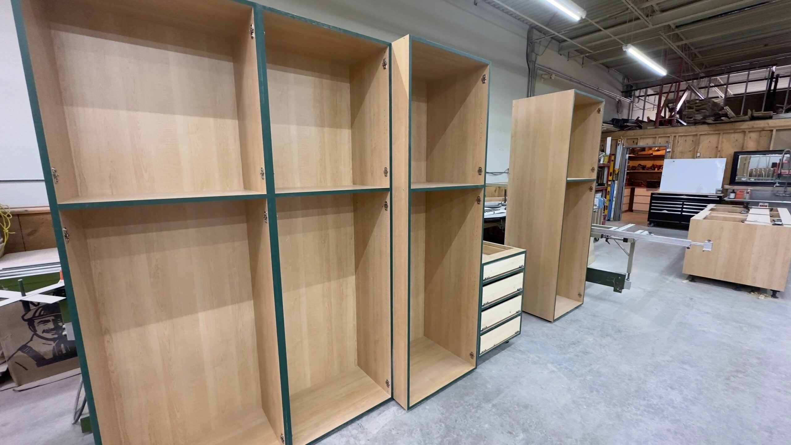 Custom kitchen millwork in progress