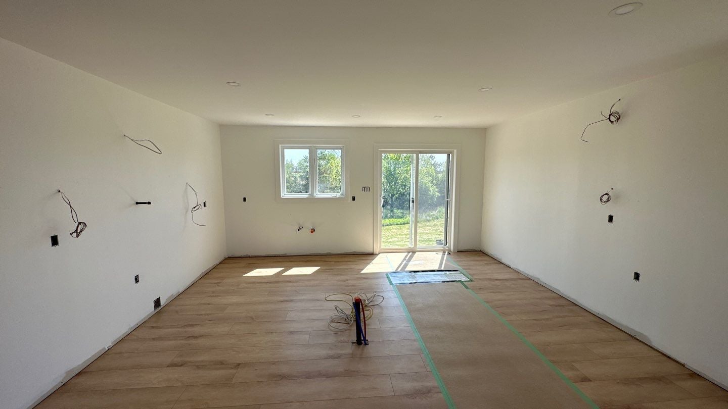 Bare kitchen space before build - North Oshawa