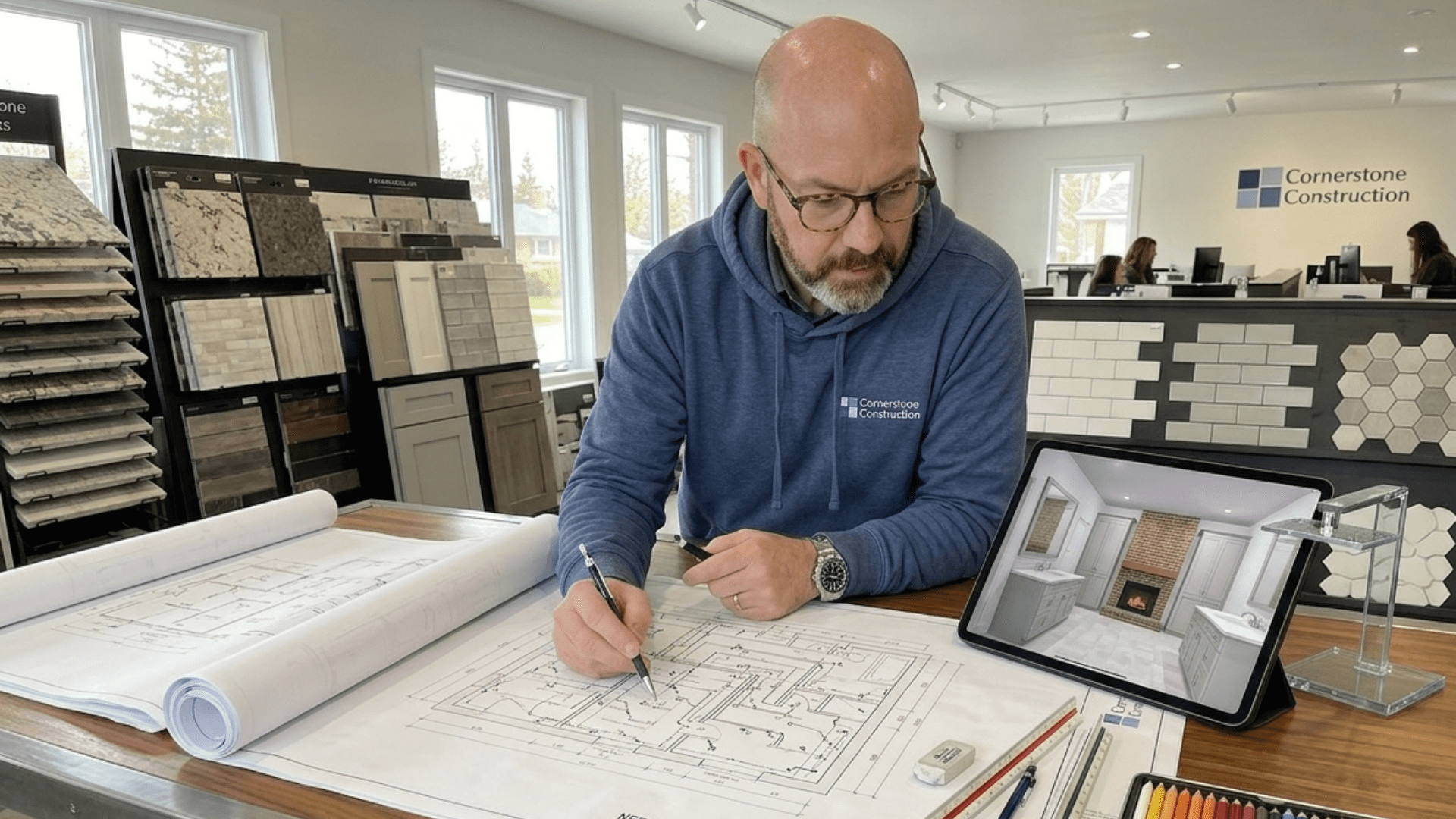 Material and finish selections