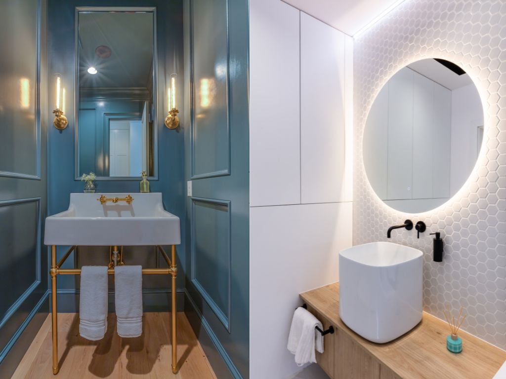 Powder room design example