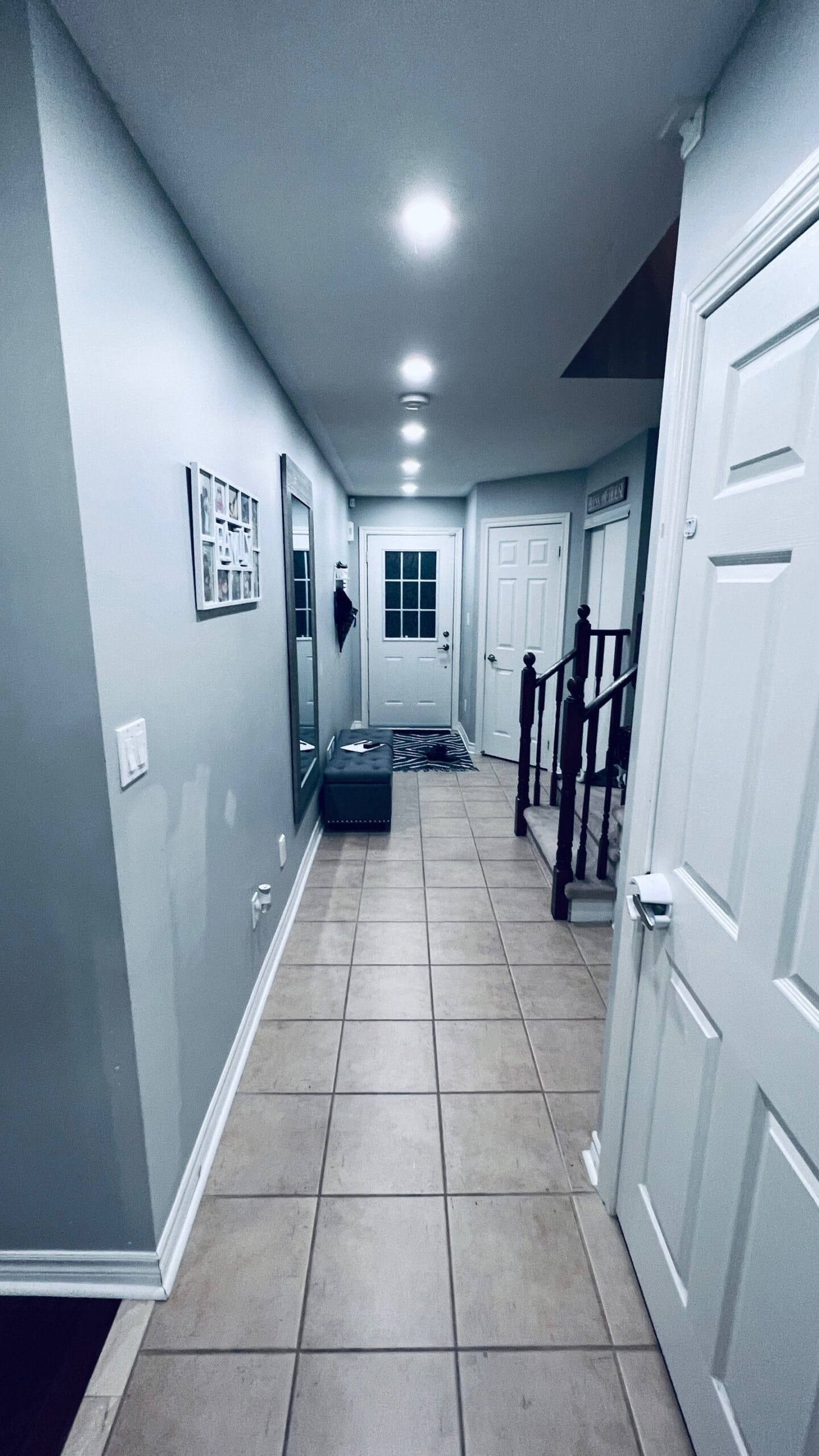 Clarington townhouse main floor before renovation — dated kitchen