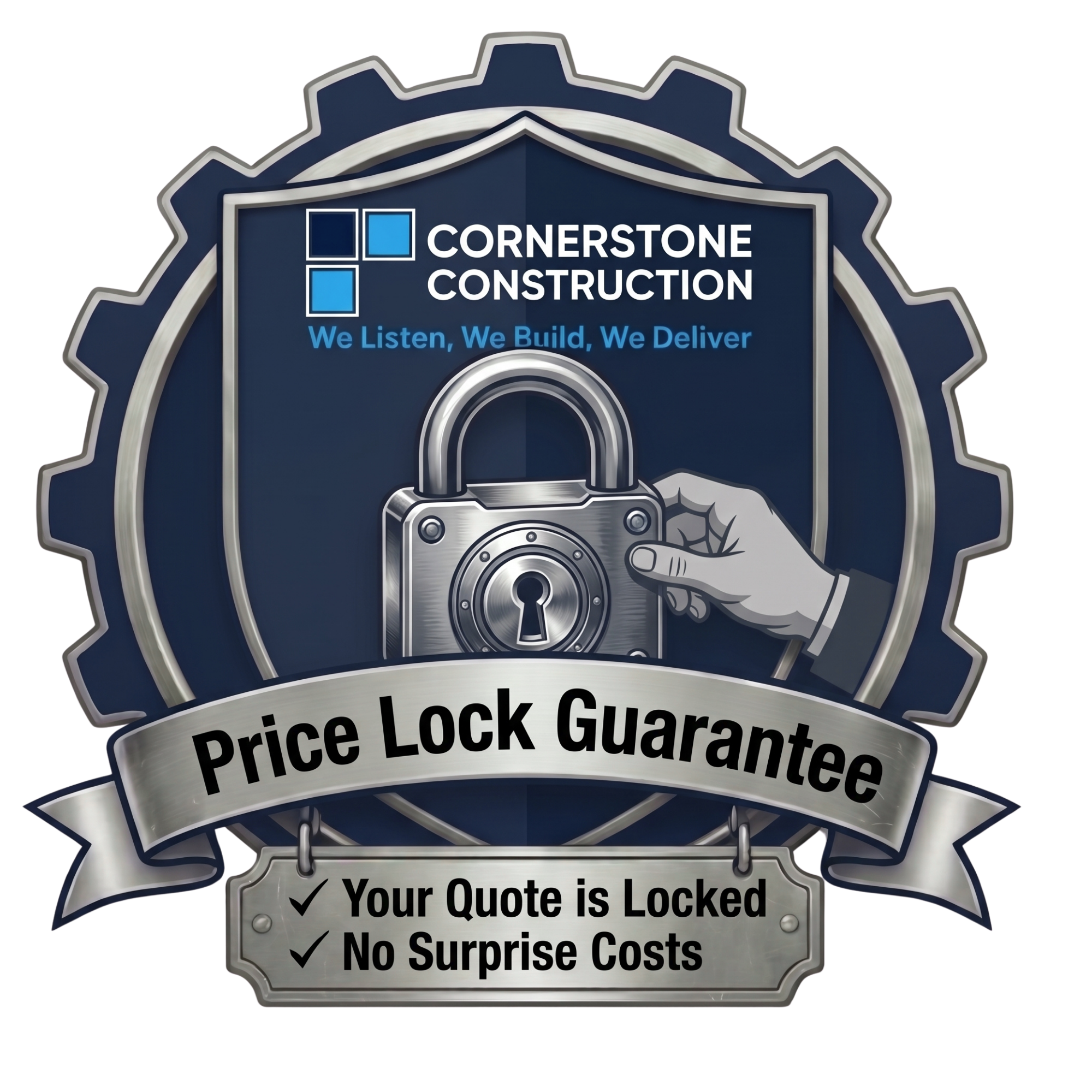 Cornerstone Construction Price Lock Guarantee